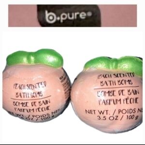 5/$20 B•Pure Set of Two “Georgia” Peach Shaped Scented Bath Bomb